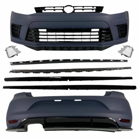 Body Kit Για VW Polo 6R (2009-2017) WRC Look Με Led DRL