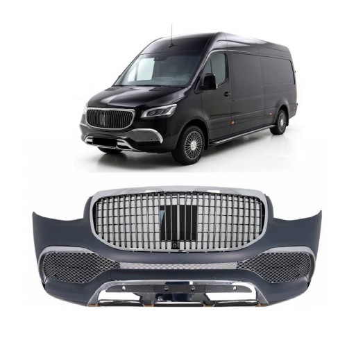 Μπροστινός Προφυλακτήρας Για Mercedes-Benz Sprinter W907 2017-2023 Maybach Look Με Μάσκα