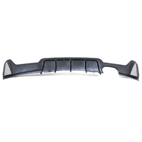 Diffuser Πίσω Προφυλακτήρα Για Bmw 4 F32 Coupe / F33 Cabrio / F36 Gran Coupe 13-21 M-Tech Μαύρο Ματ Με 1 Διπλή Τρύπα Εξάτμισης Αριστερά Από Abs Πλαστικό 1 Τεμάχιο