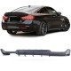 Diffuser Πίσω Προφυλακτήρα Για Bmw 4 F32 Coupe / F33 Cabrio / F36 Gran Coupe 13-21 M-Tech Μαύρο Ματ Με 1 Διπλή Τρύπα Εξάτμισης Αριστερά Από Abs Πλαστικό 1 Τεμάχιο