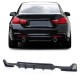 Diffuser Πίσω Προφυλακτήρα Για Bmw 4 F32 Coupe / F33 Cabrio / F36 Gran Coupe 13-21 M-Tech Μαύρο Ματ Με 2 Μονές Τρύπες Εξάτμισης Αριστερά & Δεξιά -0----0-  Από Abs Πλαστικό 1 Τεμάχιο