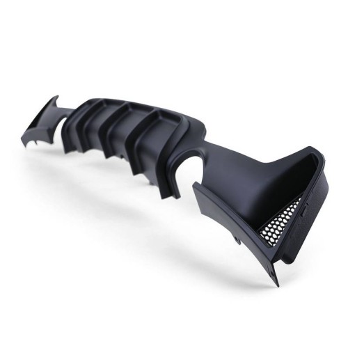 Diffuser Πίσω Προφυλακτήρα Για Bmw 4 F32 Coupe / F33 Cabrio / F36 Gran Coupe 13-21 M-Tech Μαύρο Ματ Με 2 Μονές Τρύπες Εξάτμισης Αριστερά & Δεξιά -0----0-  Από Abs Πλαστικό 1 Τεμάχιο