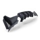 Diffuser Πίσω Προφυλακτήρα Για Bmw 4 F32 Coupe / F33 Cabrio / F36 Gran Coupe 13-21 M-Tech Μαύρο Ματ Με 2 Μονές Τρύπες Εξάτμισης Αριστερά & Δεξιά -0----0-  Από Abs Πλαστικό 1 Τεμάχιο