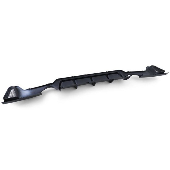 Diffuser Πίσω Προφυλακτήρα Για Bmw 4 F32 Coupe / F33 Cabrio / F36 Gran Coupe 13-21 M-Tech Μαύρο Ματ Με 2 Μονές Τρύπες Εξάτμισης Αριστερά & Δεξιά -0----0-  Από Abs Πλαστικό 1 Τεμάχιο