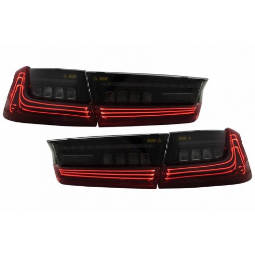Πισινά Φανάρια Set Για Bmw 3 G20 18-22 Sedan  Laser Look Red/Crystal Vland