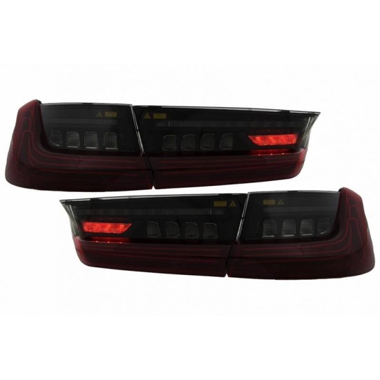 Πισινά Φανάρια Set Για Bmw 3 G20 18-22 Sedan  Laser Look Red/Crystal Vland