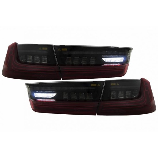 Πισινά Φανάρια Set Για Bmw 3 G20 18-22 Sedan  Laser Look Red/Crystal Vland