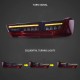 Πισινά Φανάρια Set Για Bmw 3 G20 18-22 Sedan  Laser Look Red/Crystal Vland