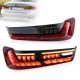 Πισινά Φανάρια Set Για Bmw 3 G20 G28 M3 G80 18-22 Sedan Dynamic Signal Red/Smokel Vland