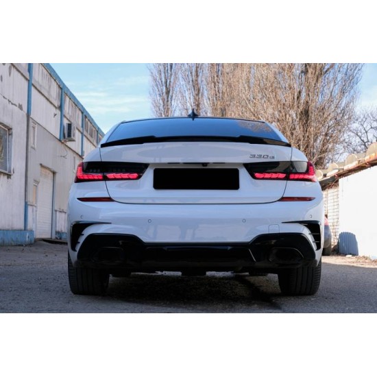 Πισινά Φανάρια Set Για Bmw 3 G20 G28 M3 G80 18-22 Sedan Dynamic Signal Red/Smokel Vland