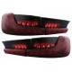 Πισινά Φανάρια Set Για Bmw 3 G20 G28 M3 G80 18-22 Sedan Dynamic Signal Red/Smokel Vland