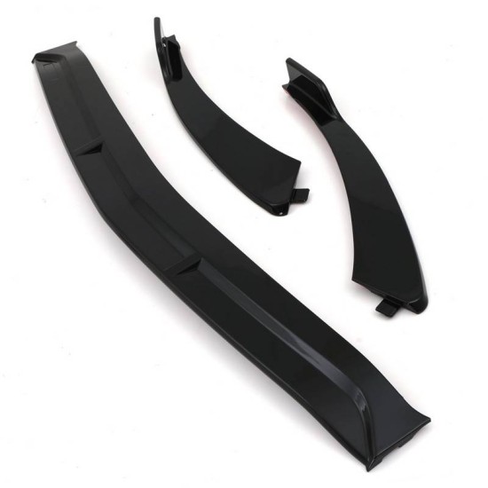 Μπροστινό Spoiler Για Mercedes-Benz CLA C118 / X118 19-23 Amg Line & Amg 35 Γυαλιστερό Μαύρο 3 Τεμάχια
