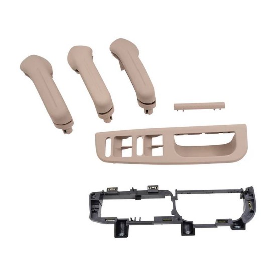 Set Εσωτερικών Χειρολαβών Για VW Golf 4/ Passat / Skoda Superb /Seat Alhambra / Ford Galaxy Μπεζ 9 Τεμαχίων