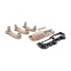 Set Εσωτερικών Χειρολαβών Για VW Golf 4/ Passat / Skoda Superb /Seat Alhambra / Ford Galaxy Μπεζ 9 Τεμαχίων