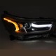 Μπροστινά Φανάρια Set Για Toyota Hilux 20+ True DRL Black Electrical True Drl Black
