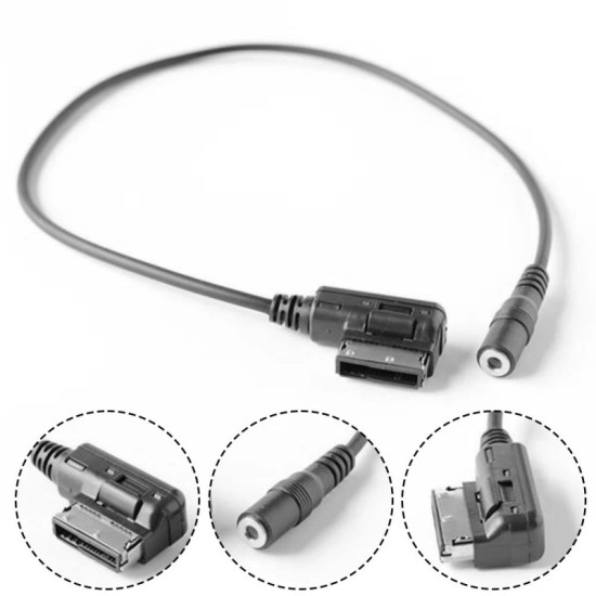 Car Radio Socket AMI to Aux 3.5mm Για Mercedes-Benz W212 / S212 / W218 / C300 / A207 / W207 / W204 / W221 1 Τεμάχιο