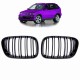 Καρδιές Μάσκας Για Bmw X5 E53 99-03 M4 Look Με Διπλή Γρίλια Μαύρο Γυαλιστερό 2 Τεμάχια