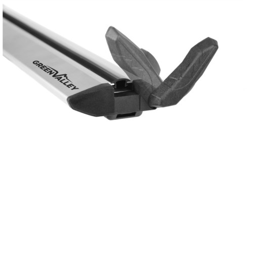 Μπάρες Οροφής Αλουμινίου Αεροδυναμικές Crossbar Vento Modular System Green Valley 164.020 120cm Ασημί 2 Τεμάχια