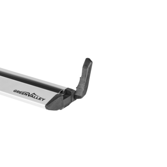 Μπάρες Οροφής Αλουμινίου Αεροδυναμικές Crossbar Vento Modular System Green Valley 164.020 120cm Ασημί 2 Τεμάχια