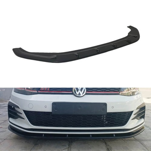 Μπροστινό Spoiler Για VW Golf VII (7.5) 17-20 GTI Έκδοση Μαύρο Γυαλιστερό Χρώμα Από Abs Πλαστικό Α Ποιότητα