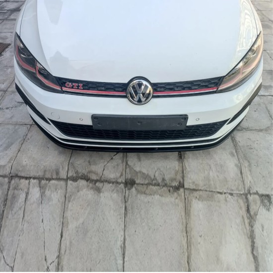 Μπροστινό Spoiler Για VW Golf VII (7.5) 17-20 GTI Έκδοση Μαύρο Γυαλιστερό Χρώμα Από Abs Πλαστικό Α Ποιότητα