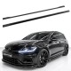 Πρόσθετα Πλαινά Μασπιέ Για VW Golf VII (7.5) 17-20 Για R / R-Line Μασπιέ Μαύρο Γυαλιστερό Χρώμα Από Abs Πλαστικό 2 Τεμάχια