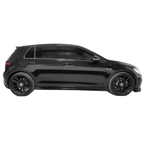 Πρόσθετα Πλαινά Μασπιέ Για VW Golf VII (7.5) 17-20 Για R / R-Line Μασπιέ Μαύρο Γυαλιστερό Χρώμα Από Abs Πλαστικό 2 Τεμάχια
