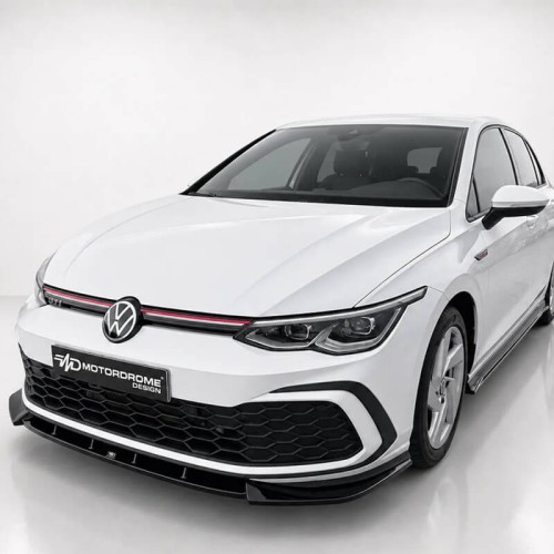 Μπροστινό Spoiler Για VW Golf VIII (8) 19+ GTI / GTE / R-Line Έκδοση Μαύρο Γυαλιστερό Χρώμα Από Abs Πλαστικό