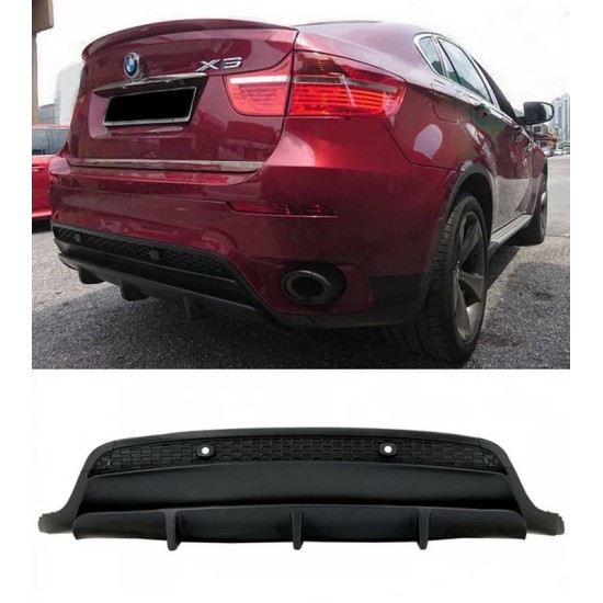 Diffuser Πίσω Προφυλακτήρα Για  Bmw X6 E71 X6M-Performance Look