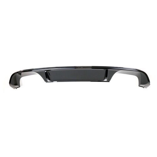 Diffuser Πίσω Προφυλακτήρα Για VW Golf VII (7) 13-17 R-Line Με 2 Διπλές Εξατμίσεις Δεξια & Αριστερά Γυαλιστερό Μαύρο Από Abs Πλαστικό 1 Τεμάχιο