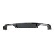 Diffuser Πίσω Προφυλακτήρα Για VW Golf VII (7) 13-17 R-Line Με 2 Διπλές Εξατμίσεις Δεξια & Αριστερά Γυαλιστερό Μαύρο Από Abs Πλαστικό 1 Τεμάχιο