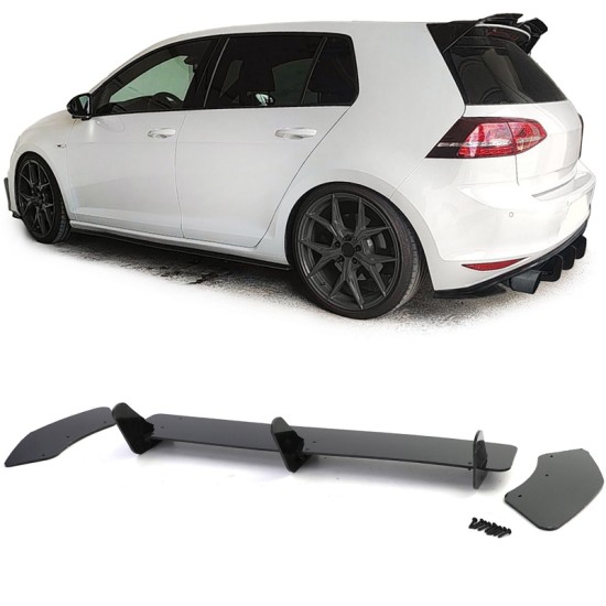 Diffuser Πίσω Προφυλακτήρα Για Mercedes-Benz C-Class W205 14-20 Amg 63 Look Για Απλό Προφυλακτήρα Με Μπούκες Χρωμίου