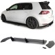 Diffuser Πίσω Προφυλακτήρα Για Mercedes-Benz C-Class W205 14-20 Amg 63 Look Για Απλό Προφυλακτήρα Με Μπούκες Χρωμίου