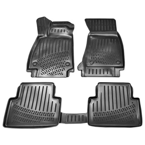 Πατάκια Σκαφάκια 3D Από Λάστιχο TPE Για Audi A5 B10 Sedan 2025+ Rizline 4 Τεμάχια Μαύρα