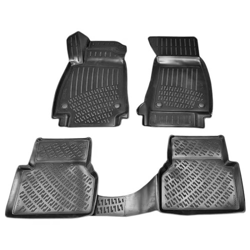 Πατάκια Σκαφάκια 3D Από Λάστιχο TPE Για Audi A6 C9 2025+ Rizline 4 Τεμάχια Μαύρα