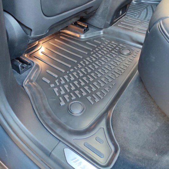 Πατάκια Σκαφάκια 3D Από Λάστιχο TPE Για Bmw X5 G05 2018+ Black Rizline 4  Τεμάχια Μαύρα