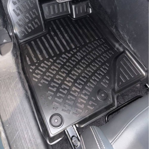 Πατάκια Σκαφάκια 3D Από Λάστιχο TPE Για Peugeot e-3008 2024- Rizline 4 Τεμάχια Μαύρα