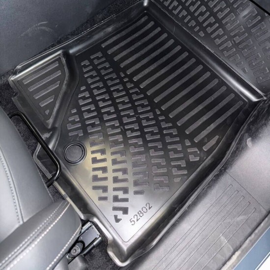 Πατάκια Σκαφάκια 3D Από Λάστιχο TPE Για Peugeot e-3008 2024- Rizline 4 Τεμάχια Μαύρα