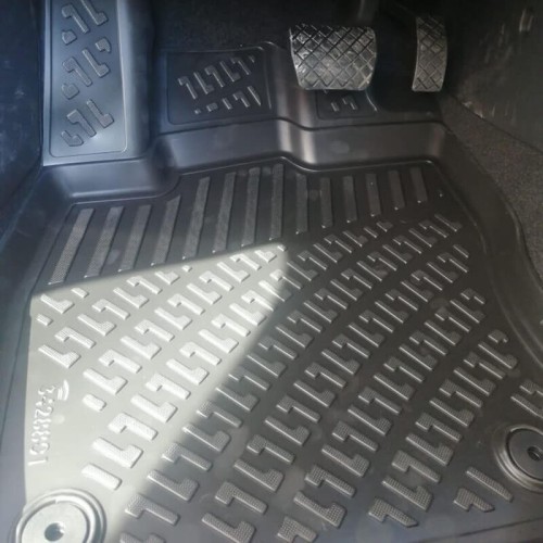 Πατάκια Σκαφάκια 3D Από Λάστιχο TPE Για Skoda Superb B9 3Y 2023- Rizline 4 Τεμάχια Μαύρα