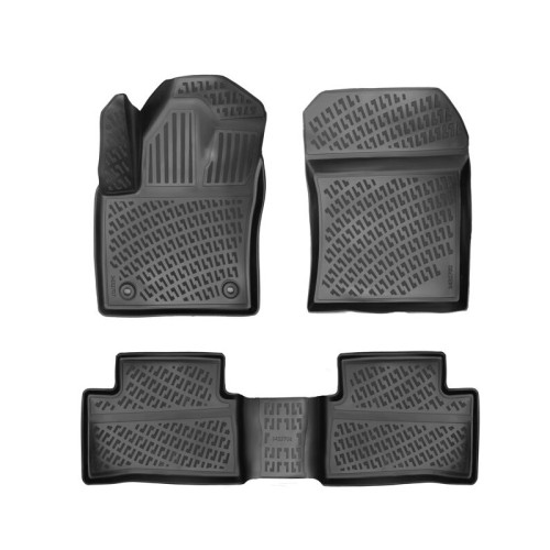 Πατάκια Σκαφάκια 3D Από Λάστιχο TPE Για Toyota C-ΗR AX20 1.8 Hybrid (Not PHEV) 2023- Rizline 4 Τεμάχια Μαύρα
