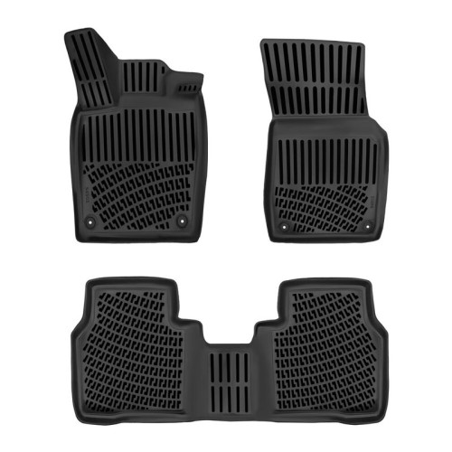 Πατάκια Σκαφάκια 3D Από Λάστιχο TPE Για VW ID.7 2023- Sedan Rizline 4 Τεμάχια Μαύρα