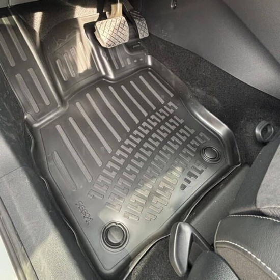 Πατάκια Σκαφάκια 3D Από Λάστιχο TPE Για VW T-Roc e-Tsi Mehv 2026- Rizline 4 Τεμάχια Μαύρα