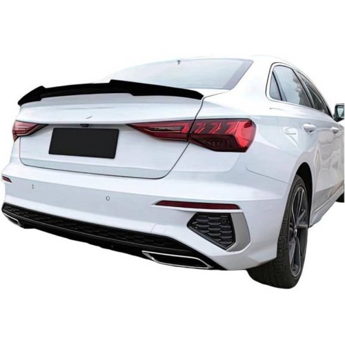 Αεροτομή Πορτ Παγκάζ Για Audi A3 8Y 2021+ Sedan M4 Look Μαύρο Γυαλιστερό Από Abs Πλαστικό