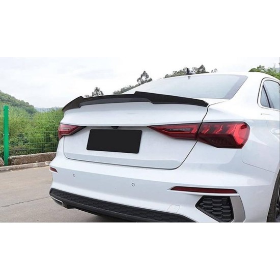 Αεροτομή Πορτ Παγκάζ Για Audi A3 8Y 2021+ Sedan M4 Look Μαύρο Γυαλιστερό Από Abs Πλαστικό
