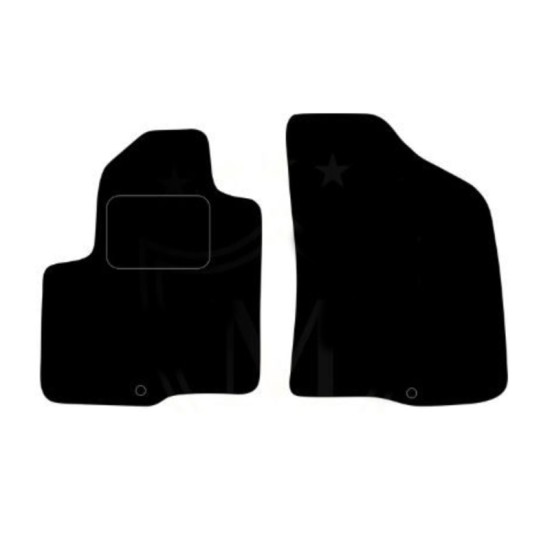 Πατάκια Αυτοκινήτου Μοκέτα Για Hyundai Ι40 2011-2019 Black 2 Pieces