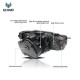 Μπροστινά Φανάρια Set Για Vw Golf VΙ (6) 08-12 DRL U-Type & Dynamic Φλας & Devil Eye Μαύρα H7/H7 Με Μοτέρ VLand