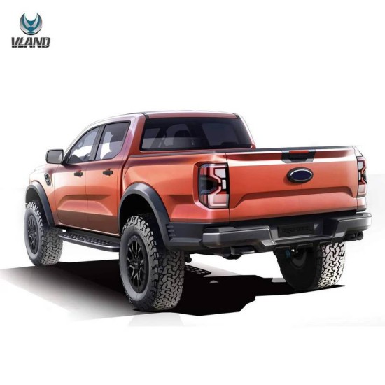 Πισινά Φανάρια Set Για Ford Ranger T9 2022+ Full Led Φιμέ VLand