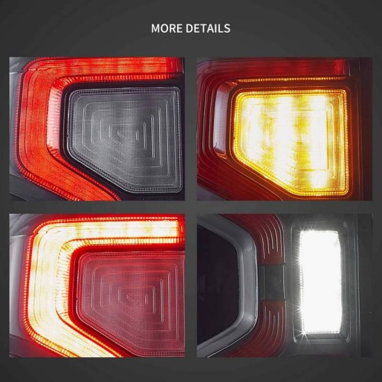Πισινά Φανάρια Set Για Ford Ranger T9 2022+ Full Led Clear VLand