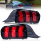 Πισινά Φανάρια Set Για Ford Mustang S650 2024-2026 Full Led Κόκκινο Με Πορτοκαλί Φλας VLand