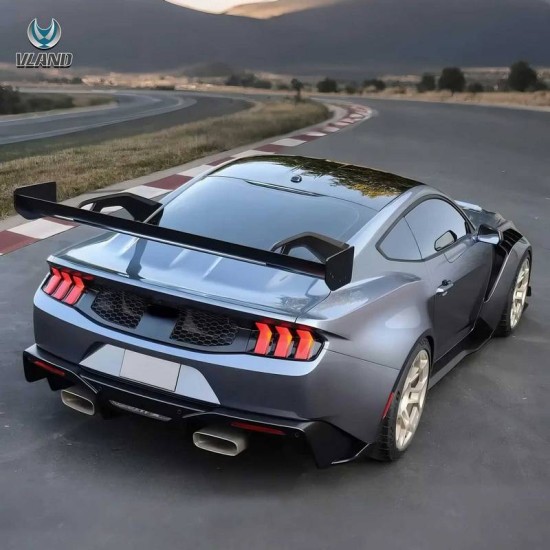 Πισινά Φανάρια Set Για Ford Mustang S650 2024-2026 Full Led Smoke Με Πορτοκαλί Φλας VLand